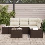 Juego de Sofá de Jardín de 4 Piezas con Cojines Gris Poliratán by , Outdoor sofas - Ref: Foro24-3347048, Price: 374,16 €, Dis...