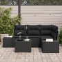 Conjunto de Sofá de Jardín de 5 piezas con Cojines Beige de Poliratán von , Outdoor-Sofas - Ref: Foro24-3347053, Preis: 366,8...