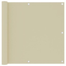 Toldo para balcón tela oxford crema 90x300 cm