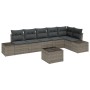 Conjunto de 6 Piezas de Sofás de Jardín con Cojines Ratán Poliéster Negro. by , Outdoor sofas - Ref: Foro24-3347089, Price: 4...