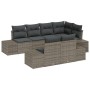 Juego de Sofá de Jardín de 7 Piezas con Cojines Ratán Gris by , Outdoor sofas - Ref: Foro24-3347099, Price: 549,33 €, Discoun...