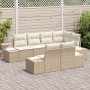Juego de sofá de jardín de 7 piezas con cojines Beige Ratán Polimérico by , Outdoor sofas - Ref: Foro24-3347101, Price: 575,5...