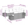 Juego de sofá de jardín de 7 piezas con cojines negro poliratán von , Outdoor-Sofas - Ref: Foro24-3347103, Preis: 547,75 €, R...