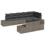 Set de Sofás de Jardín de 8 Piezas con Cojines Gris Poliratán by , Outdoor sofas - Ref: Foro24-3347109, Price: 597,62 €, Disc...