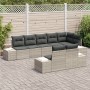 Juego de sofá de jardín de 8 piezas con cojines gris claro poliratán von , Outdoor-Sofas - Ref: Foro24-3347112, Preis: 637,10...