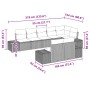 Juego de sofá de jardín de 8 piezas con cojines gris claro poliratán von , Outdoor-Sofas - Ref: Foro24-3347112, Preis: 637,10...