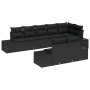 Conjunto de Sofá de Jardín de 8 Piezas con Cojines Negro Poliratán von , Outdoor-Sofas - Ref: Foro24-3347113, Preis: 606,36 €...