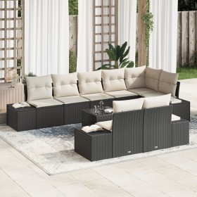 Conjunto de Sofá de Jardín de 8 Piezas con Cojines de Rattan Poliéster Marrón by , Outdoor sofas - Ref: Foro24-3347117, Price...