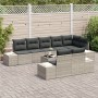 Conjunto de Sofá de Jardín de 9 Piezas con Cojines Gris Poliratán by , Outdoor sofas - Ref: Foro24-3347122, Price: 704,64 €, ...