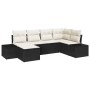 Juego de Sofás de Jardín de 6 Piezas con Cojines Negro Poliratán by , Outdoor sofas - Ref: Foro24-3347127, Price: 387,85 €, D...