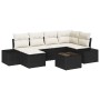 Conjunto de Sofá de Jardín Conjunto de 7 Negro y crema by , Outdoor sofas - Ref: Foro24-3347137, Price: 441,24 €, Discount: %