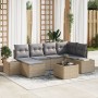 Conjunto de Sofás de Jardín Set de 7 Beige y gris by , Outdoor sofas - Ref: Foro24-3347140, Price: 461,72 €, Discount: %