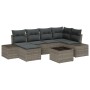 Conjunto de Sofá de Jardín de 6 Piezas con Cojines Ratán Sintético Negro von , Outdoor-Sofas - Ref: Foro24-3347139, Preis: 45...