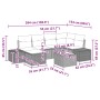 Conjunto de Sofás de Jardín Set de 7 Beige y gris by , Outdoor sofas - Ref: Foro24-3347140, Price: 461,72 €, Discount: %
