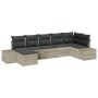 Juego de Sofá de Jardín de 7 Piezas con Cojines Gris Claro de Polirratán by , Outdoor sofas - Ref: Foro24-3347152, Price: 515...