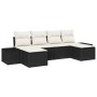 Conjunto de Sofás de Jardín de 6 Piezas con Cojines Negro de Ratán de Polietileno by , Outdoor sofas - Ref: Foro24-3347167, P...