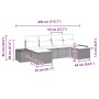 Set de sofá de jardín de 6 piezas con cojines de ratán de poliéster marrón by , Outdoor sofas - Ref: Foro24-3347168, Price: 3...