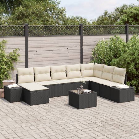 Juego de sofá de jardín de 8 piezas con cojines de Ratán Poliéster marrón by , Outdoor sofas - Ref: Foro24-3347187, Price: 52...