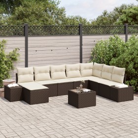 Juego de Sofá de Jardín de 8 Piezas con Cojines Gris Poliratán by , Outdoor sofas - Ref: Foro24-3347188, Price: 586,34 €, Dis...