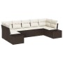 Juego de Sofás de Jardín de 7 Piezas con Cojines Marrón Poliratán von , Outdoor-Sofas - Ref: Foro24-3347208, Preis: 526,07 €,...