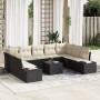 Conjunto de sofá de jardín de 9 piezas con cojines marrón poliratán von , Outdoor-Sofas - Ref: Foro24-3347227, Preis: 594,61 ...