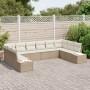 Conjunto de sofá de jardín de 10 piezas con cojines Beige Ratán Sintético von , Outdoor-Sofas - Ref: Foro24-3347241, Preis: 6...