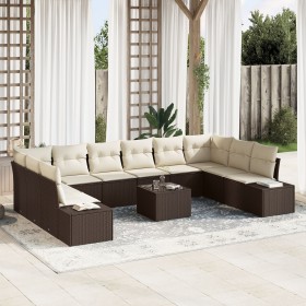 Juego de Sofá de Jardín de 10 Piezas con Cojines Gris Poliratán by , Outdoor sofas - Ref: Foro24-3347248, Price: 754,96 €, Di...