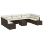 Juego de Sofá de Jardín de 10 Piezas con Cojines Gris Poliratán by , Outdoor sofas - Ref: Foro24-3347248, Price: 754,96 €, Di...