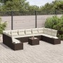 Juego de Sofá de Jardín de 10 Piezas con Cojines Gris Poliratán by , Outdoor sofas - Ref: Foro24-3347248, Price: 754,96 €, Di...