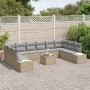 Juego de Sofá de Jardín de 11 piezas con Cojines Ratán Poliéster Negro von , Outdoor-Sofas - Ref: Foro24-3347250, Preis: 720,...