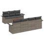 Conjunto de Sofá de Jardín de 8 Piezas con Cojines Gris Ratán Poliéster Acacia by , Outdoor sofas - Ref: Foro24-3347286, Pric...