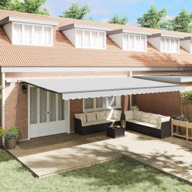 Toldo con Manual Antracita 6 x 3 m Metal Toldo con Manual Antracita 6 x 3 m Metal