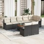Conjunto de sofá de jardín de 9 piezas con cojines negros de ratán by , Outdoor sofas - Ref: Foro24-3347341, Price: 573,15 €,...