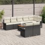 Conjunto de sofá de jardín de 9 piezas con cojines negros de ratán by , Outdoor sofas - Ref: Foro24-3347341, Price: 573,15 €,...