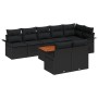 Conjunto de sofá de 9 piezas de jardín con cojines negro de poliratán de , Sofás de exterior - Ref: Foro24-3347345, Precio: 6...