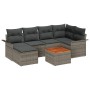 Juego de Sofá de Jardín de 7 Piezas con Cojines Gris Poli ratán Acacia by , Outdoor sofas - Ref: Foro24-3347349, Price: 417,3...