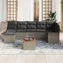 Juego de Sofás de Jardín de 8 Piezas con Cojines Gris Poliratán Acacia von , Outdoor-Sofas - Ref: Foro24-3347356, Preis: 476,...