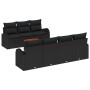 Conjunto de sofá de jardín de 8 piezas con cojines negros de ratán sintético de by , Outdoor sofas - Ref: Foro24-3347541, Pri...