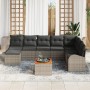Juego de Sofá de Jardín de 9 Piezas con Cojines Gris Poliratán Acacia by , Outdoor sofas - Ref: Foro24-3347615, Price: 536,11...