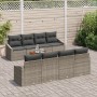 Juego de Sofá de Jardín de 9 Piezas con Cojines en Gris de Ratán Poliéster by , Outdoor sofas - Ref: Foro24-3347804, Price: 5...