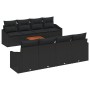 Juego de Sofás de Jardín de 9 Piezas con Cojines de Ratán Negro y Acacia by , Outdoor sofas - Ref: Foro24-3347807, Price: 584...