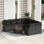 Conjunto de Sofá de Jardín de 9 Piezas con Cojines Ratan Negro by , Outdoor sofas - Ref: Foro24-3347814, Price: 564,92 €, Dis...
