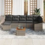 Juego de Sofá de Jardín de 8 Piezas con Cojines Gris Poliratán Acacia by , Outdoor sofas - Ref: Foro24-3347860, Price: 472,58...