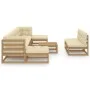 Gartenmöbel-Set 10 Stück honigbraune Kissen aus Kiefernholz von vidaXL, Gartensets - Ref: Foro24-3077142, Preis: 865,05 €, Ra...