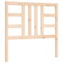 Bed frame with solid wood headboard 90x200 cm by vidaXL, Beds and slatted bases - Ref: Foro24-3193906, Price: 88,80 €, Discou...