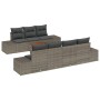 Conjunto de Sofá de Jardín de 8 Piezas con Cojines Gris Poliratán Acacia von , Outdoor-Sofas - Ref: Foro24-3347916, Preis: 55...