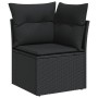 Juego de sofá de jardín 5 piezas Negro de , Sofás de exterior - Ref: Foro24-3347954, Precio: 355,63 €, Descuento: %