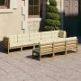 Gartenmöbel Set 8 Stück Kissen Honig Braun Kiefer Holz von vidaXL, Gartensets - Ref: Foro24-3077147, Preis: 855,28 €, Rabatt: %