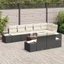 Conjunto de Sofá de Jardín de 9 Piezas con Cojines Negro Poliratán Acacia von , Outdoor-Sofas - Ref: Foro24-3347971, Preis: 6...