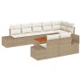 Juego de Sofá de Jardín de 9 Piezas con Cojines Beige Poliratán Acacia by , Outdoor sofas - Ref: Foro24-3347974, Price: 668,3...